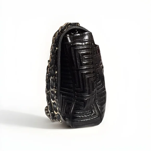 Gianni Versace Quilted Patent Leather Shoulder Bag - Picture 5 of 16